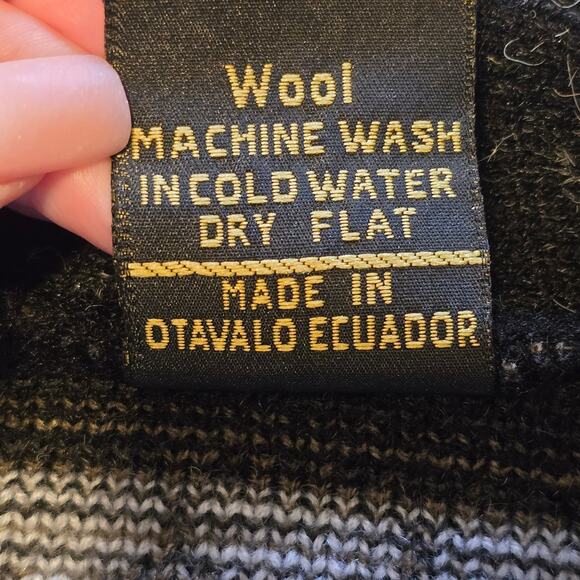 Vintage Tejido Ruminahui Sweater Mens Size XL Multi Grandpacore Heavy Heritage - Picture 5 of 10